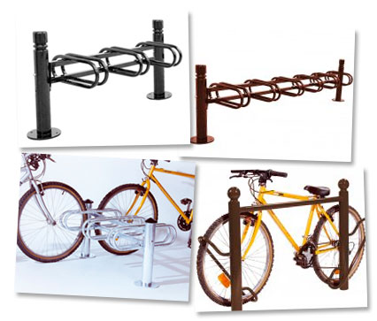olika modeller av cykelställ
